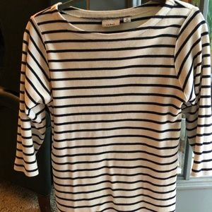 LL Bean striped sweater